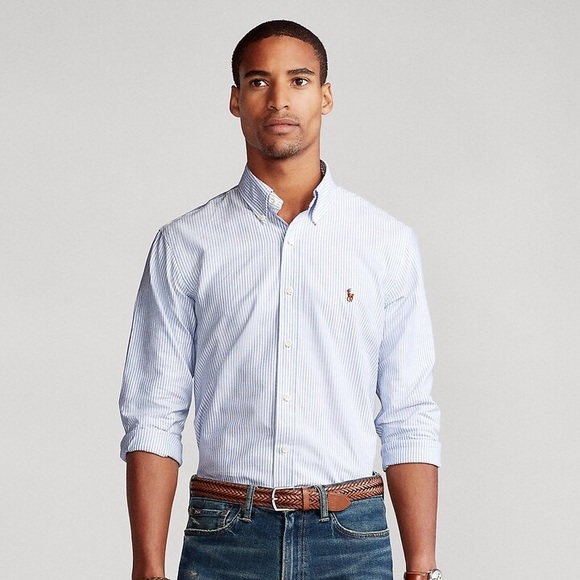 custom fit oxford shirt